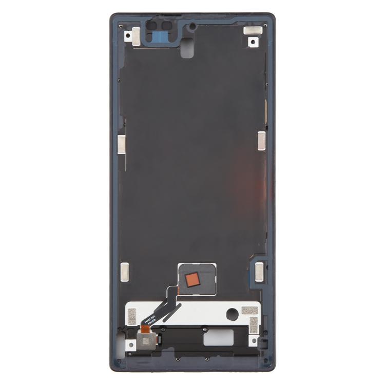 For ZTE nubia RedMagic 10S Pro+ Middle Frame Bezel Plate with In-Display Fingerprint Sensor Flex Cable (Black)