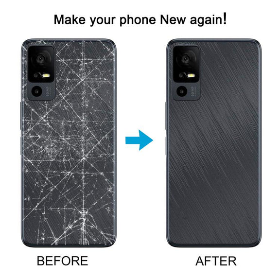 For TCL 40 R T771K Original Back Cover with Camera Lens Cover(Black)