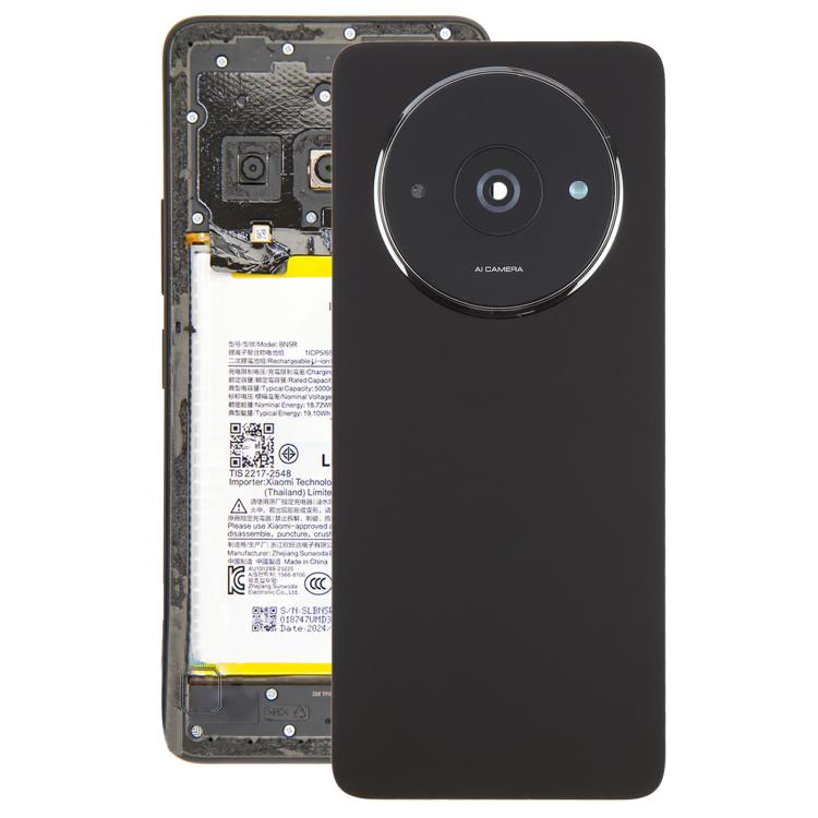 For Xiaomi Redmi A3 4G OEM Back Cover with Camera Lens Cover(Black)
