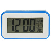 Multi Function Large Screen Alarm Clock with Calendar & LCD Light & Snooze Touch (Blue)