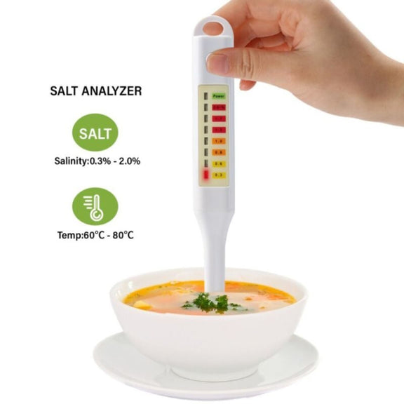 Salinity Analyzer Meter Salty Check Food Salinometer Water-resistant Salt Tester (NS01)