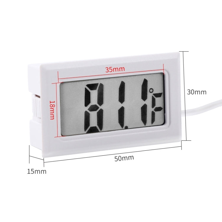 Mini LCD Indoor Digital Thermometer (Fahrenheit Display), Black(Black)