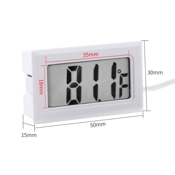 Mini LCD Indoor Digital Thermometer (Fahrenheit Display), Black(Black)