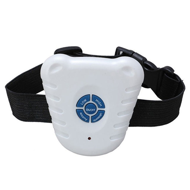 Ultrasonic Bark Stop Collar(White)