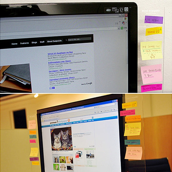 Creative Stationery Computer Monitors Sticky Message Board