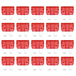 100 PCS Auto Mini Blade Fuse (10A) , DC 12V(Red) - free shipping - PMC TechLife - Order now!