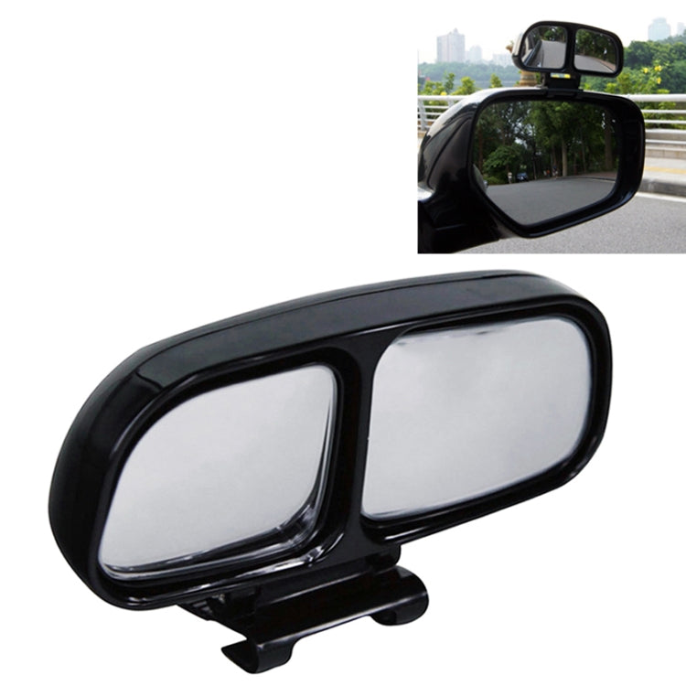Right Side Rear View Blind Spot Mirror Universal adjustable Wide Angle Auxiliary Mirror(Black)