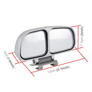 Right Side Rear View Blind Spot Mirror Universal adjustable Wide Angle Auxiliary Mirror(Black)