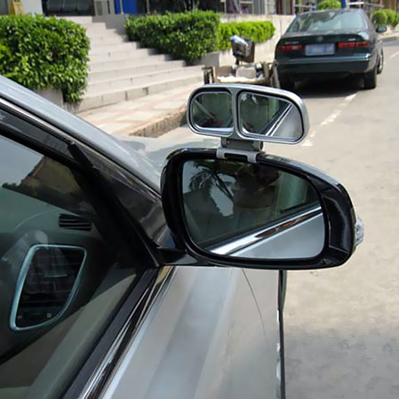 Right Side Rear View Blind Spot Mirror Universal adjustable Wide Angle Auxiliary Mirror(Black)