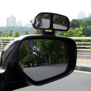 Right Side Rear View Blind Spot Mirror Universal adjustable Wide Angle Auxiliary Mirror(Black)