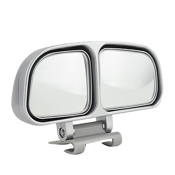 Right Side Rear View Blind Spot Mirror Universal adjustable Wide Angle Auxiliary Mirror(Silver)