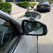 Right Side Rear View Blind Spot Mirror Universal adjustable Wide Angle Auxiliary Mirror(Silver)