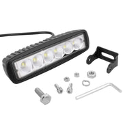 18W 1440LM Epistar 6 LED  Car Work Lamp Bar Light Water-resistant IP67, DC 10-30V