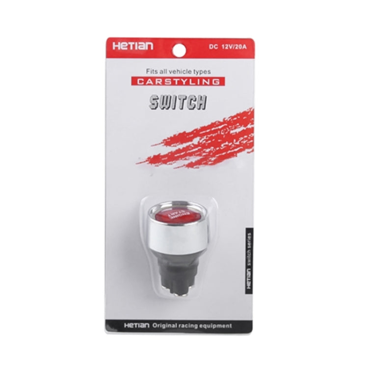 Red Light Push Start Ignition Switch for Racing Sport (DC 12V)(Red)