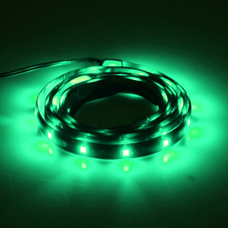 10 PCS 30cm 15 LED Water-resistant Flexible Car Strip Light, DC 12V(Green Light)