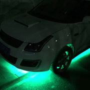 10 PCS 30cm 15 LED Water-resistant Flexible Car Strip Light, DC 12V(Green Light)