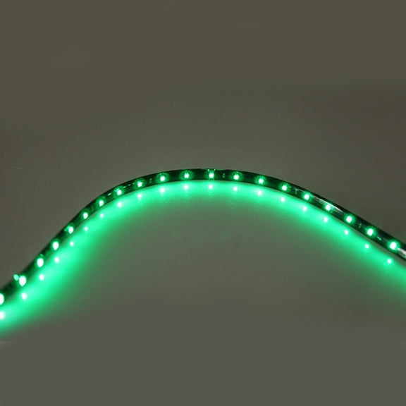 10 PCS 30cm 15 LED Water-resistant Flexible Car Strip Light, DC 12V(Green Light)