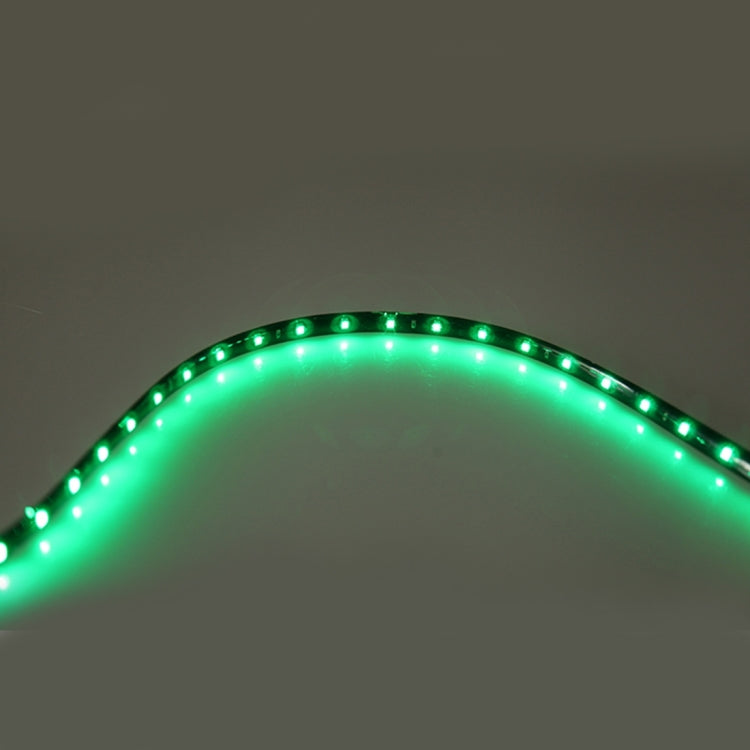 10 PCS 30cm 15 LED Water-resistant Flexible Car Strip Light, DC 12V(Green Light)