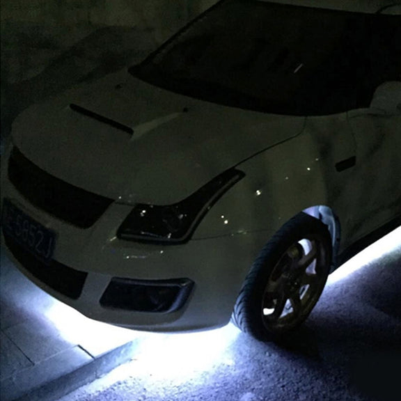 10 PCS 30cm 15 LED Water-resistant Flexible Car Strip Light, DC 12V(White Light)