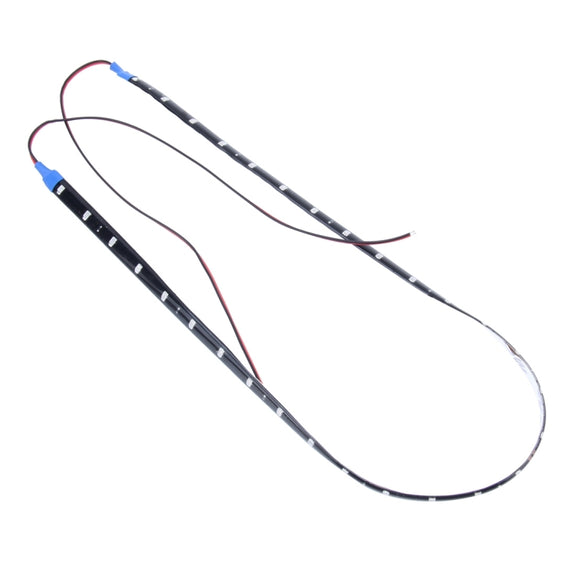 10 PCS 60cm 30 LED Water-resistant Flexible Car Strip Light, DC 12V(Blue Light)
