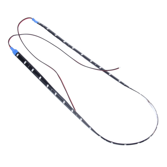 10 PCS 60cm 30 LED Water-resistant Flexible Car Strip Light, DC 12V(Green Light)
