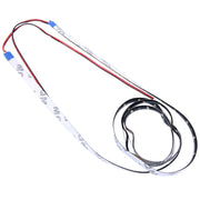 5 PCS 120cm 60 LED Water-resistant Flexible Car Strip Light, DC 12V(Red Light)