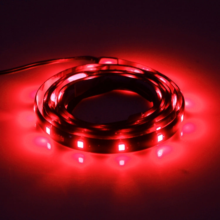 5 PCS 120cm 60 LED Water-resistant Flexible Car Strip Light, DC 12V(Red Light)
