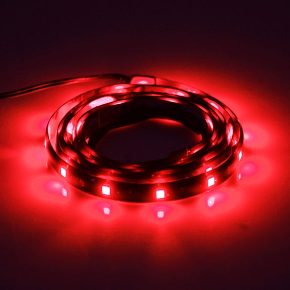5 PCS 120cm 60 LED Water-resistant Flexible Car Strip Light, DC 12V(Red Light)