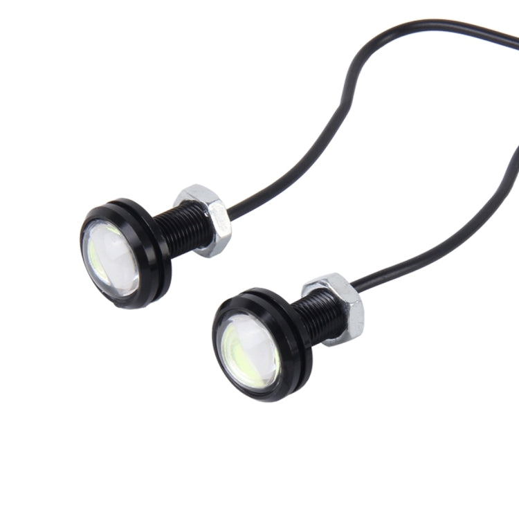 2 PCS 3W  Water-resistant Eagle Eye light LED Light for Vehicles, Cable Length: 60cm(Ice Blue Light)