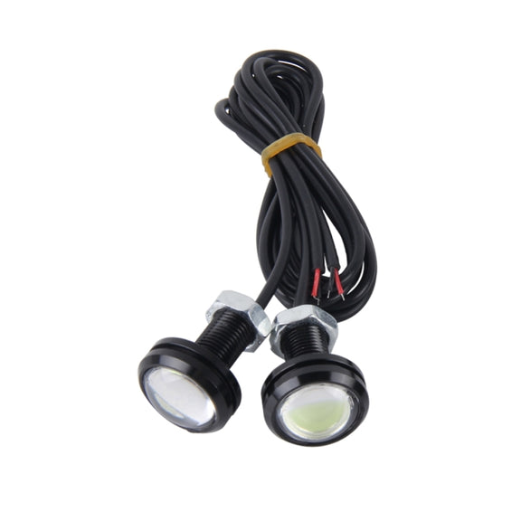 2 PCS 3W  Water-resistant Eagle Eye light LED Light for Vehicles, Cable Length: 60cm(Ice Blue Light)