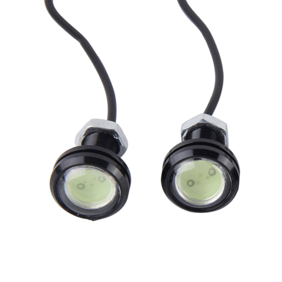 2 PCS 3W  Water-resistant Eagle Eye light LED Light for Vehicles, Cable Length: 60cm(Ice Blue Light)