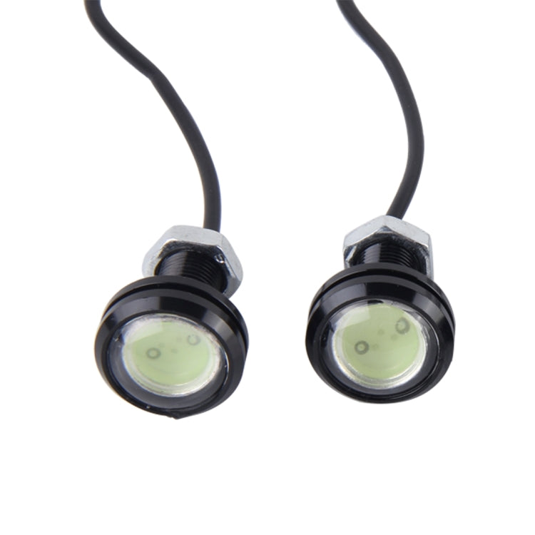 2 PCS 3W  Water-resistant Eagle Eye light LED Light for Vehicles, Cable Length: 60cm(Ice Blue Light)