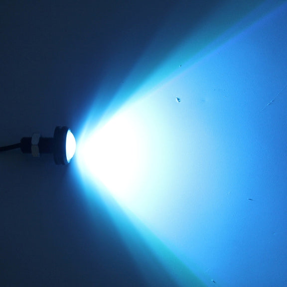 2 PCS 3W  Water-resistant Eagle Eye light LED Light for Vehicles, Cable Length: 60cm(Ice Blue Light)