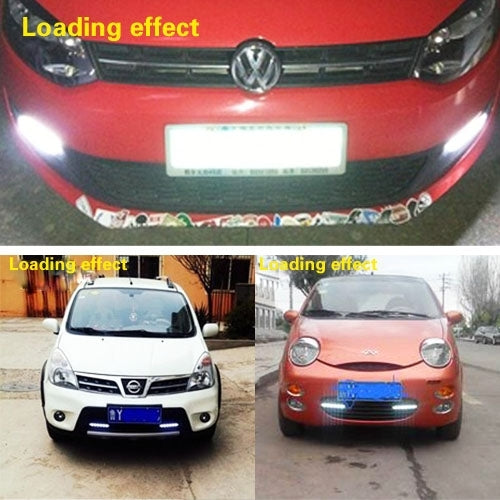 2 PCS 6W*2 DRL LED ICE Blue Light Bar Car Light Source Water-resistant Daytime Running Lights, DC 12V
