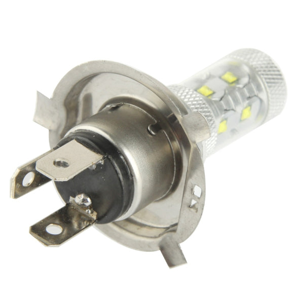 H4 60W White 12 LED Fog Light for Vehicles, DC 12-30V