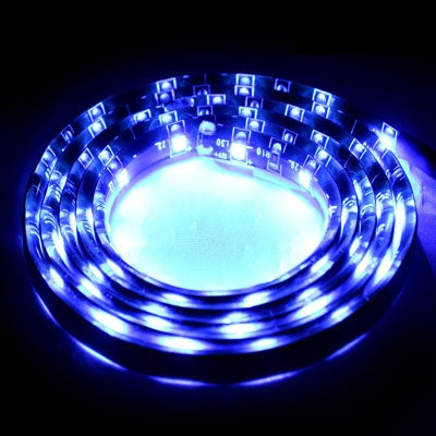 1.7W Blue Light 60 LED 3528 SMD Water-resistant Flexible Car Strip Light, DC 12V, Length: 1m