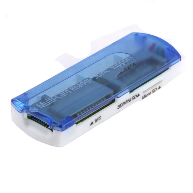 20 PCS USB 2.0 Multi Card Reader, Support SD / MMC, MS, TF, M2 Card, Random Color Delivery