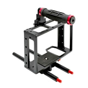 DEBO DET-08 Camera Cage Handle Kit for SLR Camera 5D2 / 5D3 (Black+Red)