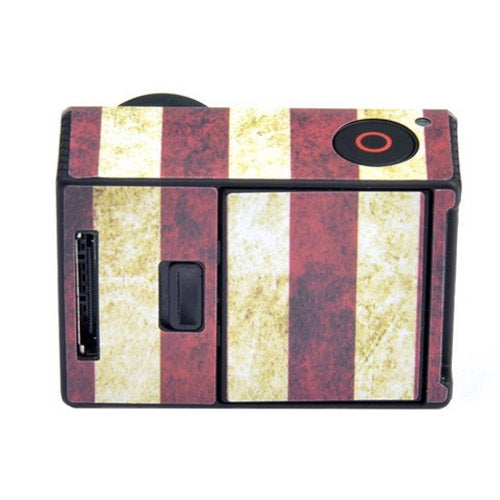 Retro US Flag Pattern Case Sticker for GoPro HERO3+ /3
