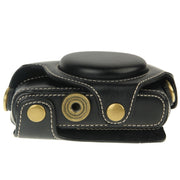 Retro Style PU Leather Camera Case Bag with Strap for Sony RX100 M3 / M4 / M5(Black)