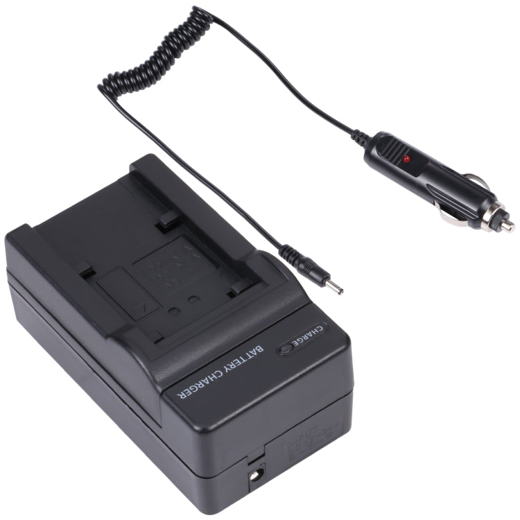 Digital Camera Battery Car Charger for Panasonic VBK180T Lithium Battery(Black)