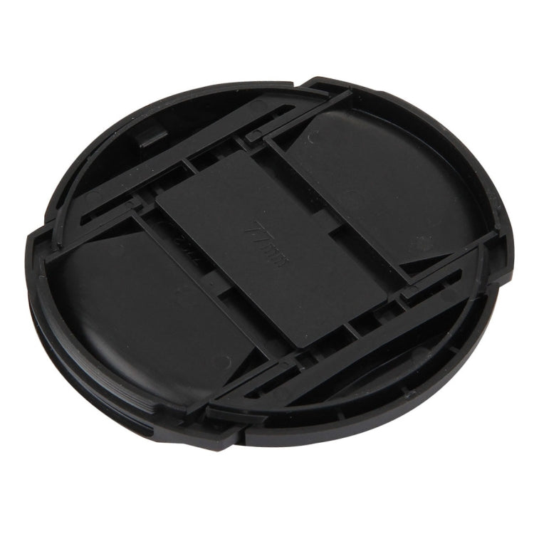 77mm Center Pinch Camera Lens Cap(Black)