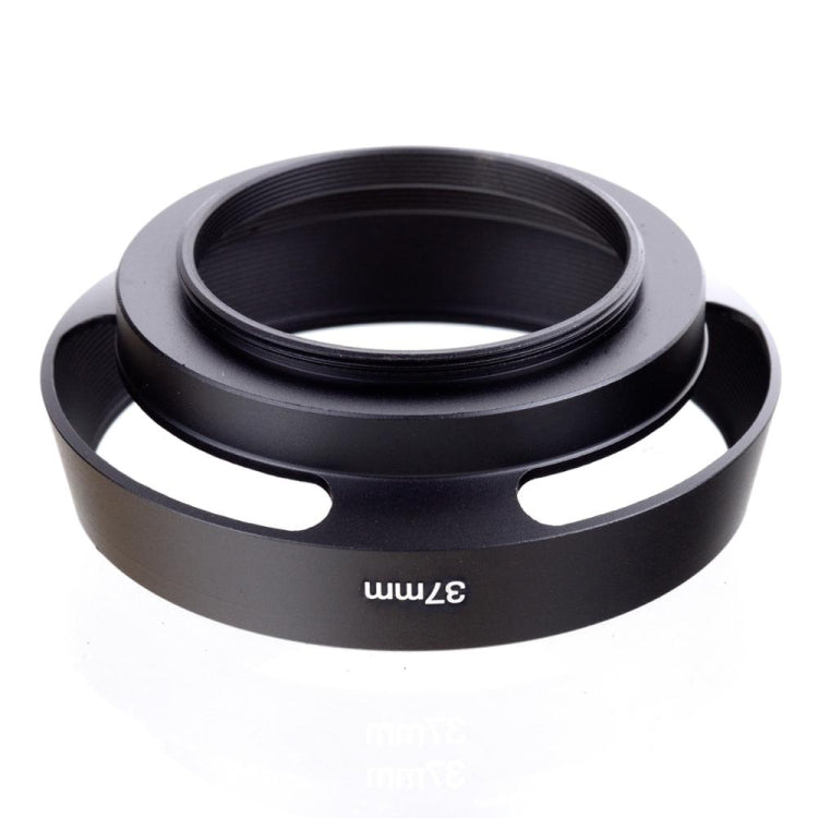 37mm Metal Vented Lens Hood for Leica(Black)