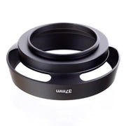 37mm Metal Vented Lens Hood for Leica(Black)