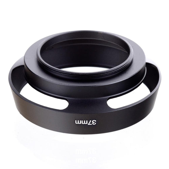 37mm Metal Vented Lens Hood for Leica(Black)