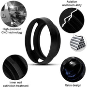 37mm Metal Vented Lens Hood for Leica(Black)