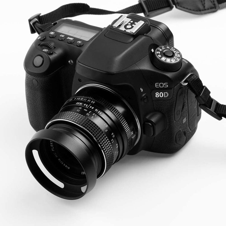 37mm Metal Vented Lens Hood for Leica(Black)