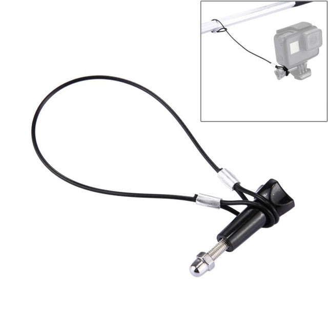 Stainless Steel Lanyard / Tether with Screw for GoPro HERO11 Black/HERO10 Black / HERO9 Black /HERO8 Black /7 /6/ 5 /5 Session /4 /3+ /3 /2 /1(Black)