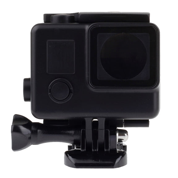 Black Edition Water-resistant Housing Protective Case with Buckle Basic Mount for GoPro HERO4 /3+,  Water-resistant Depth: 10m(Black)