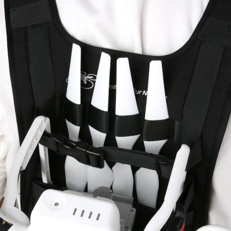 Shoulder Backpack Carry Case Multipurpose Bag Neck Strap Belt for Dji Phantom 3 / 2 / 1 / Vision+, Carry Available for Quadcopter, Remote Controller, Battery, Propellers(Black)